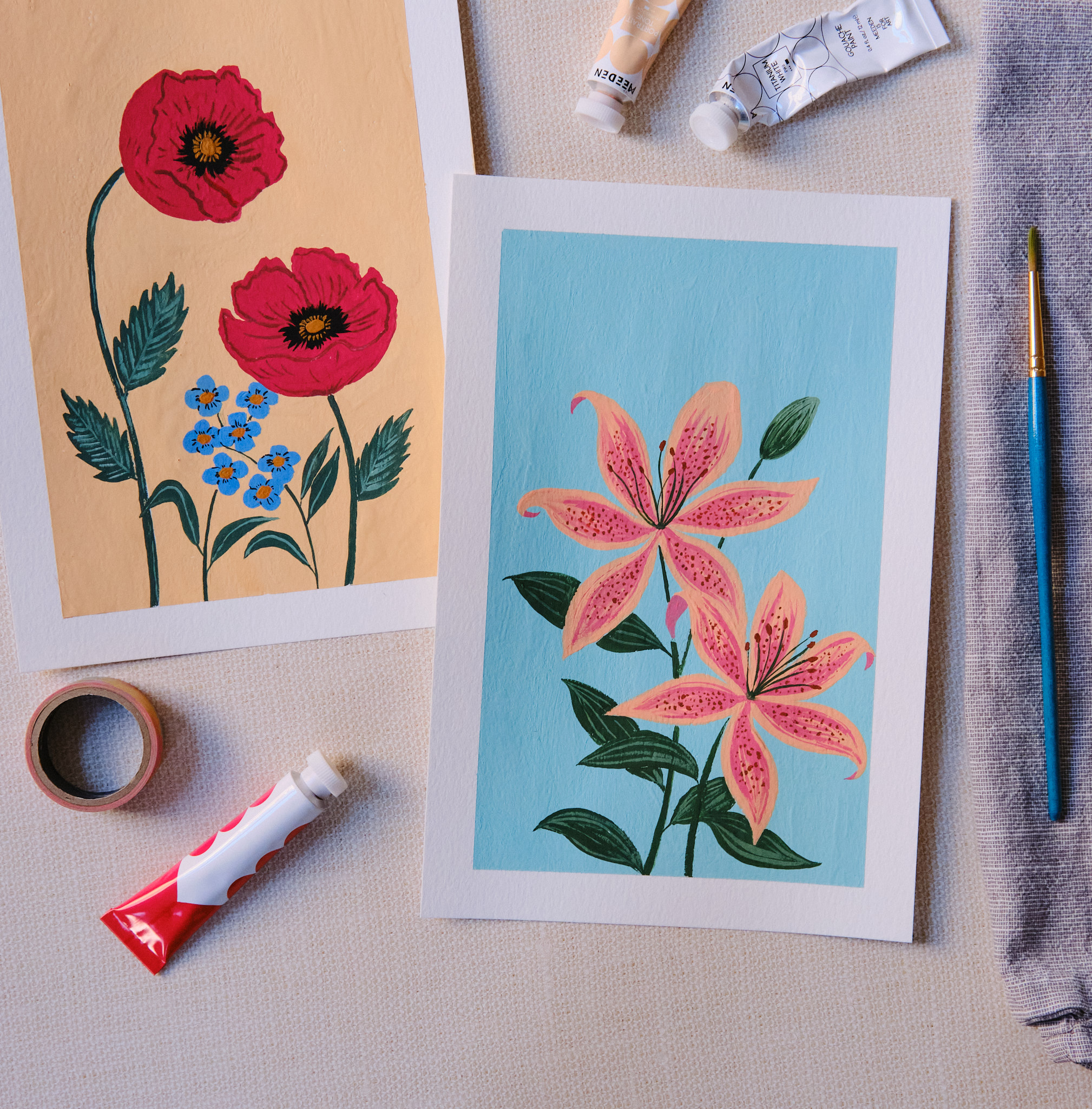 Gouache Florals