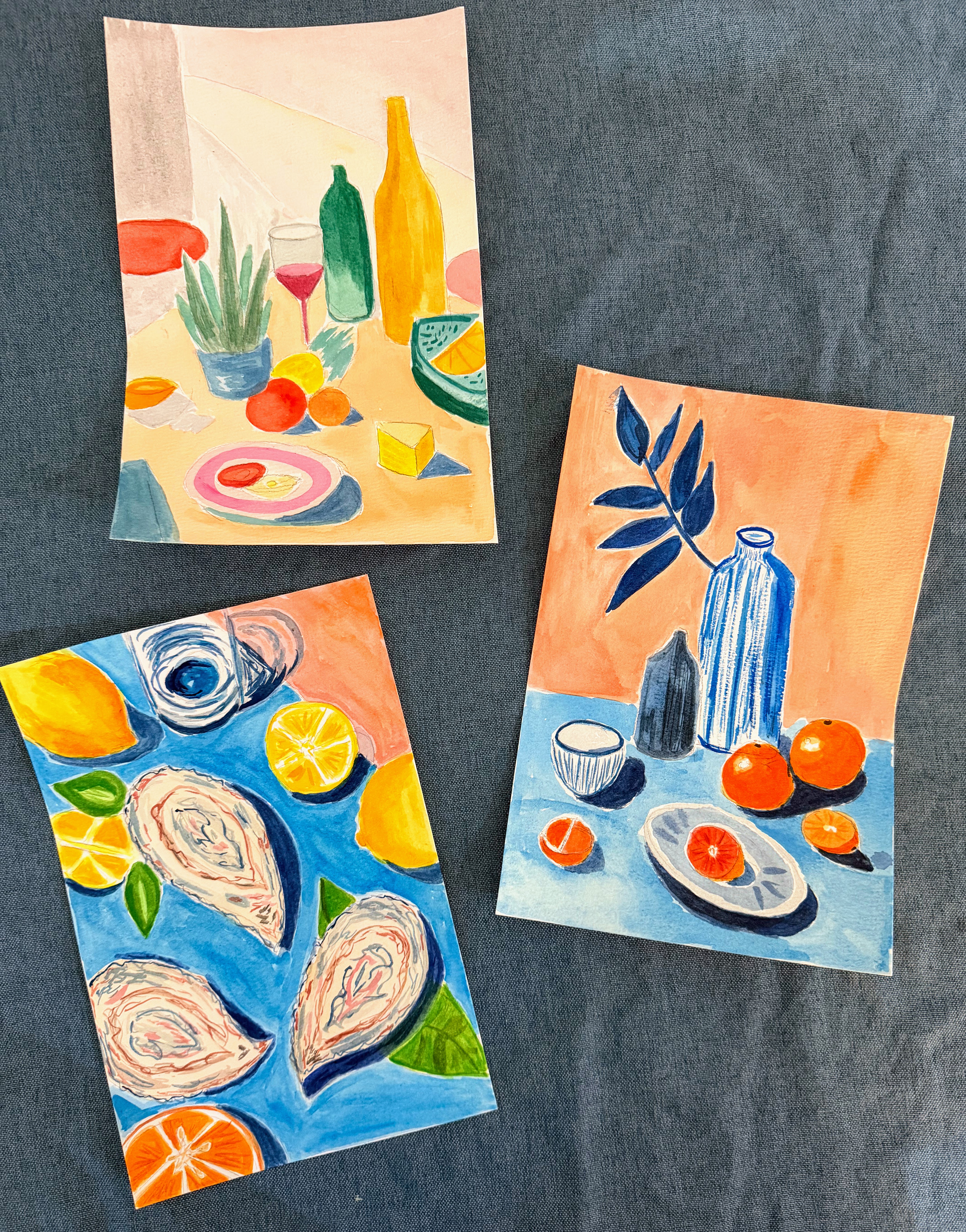 Satisfying Still Lifes in Watercolor