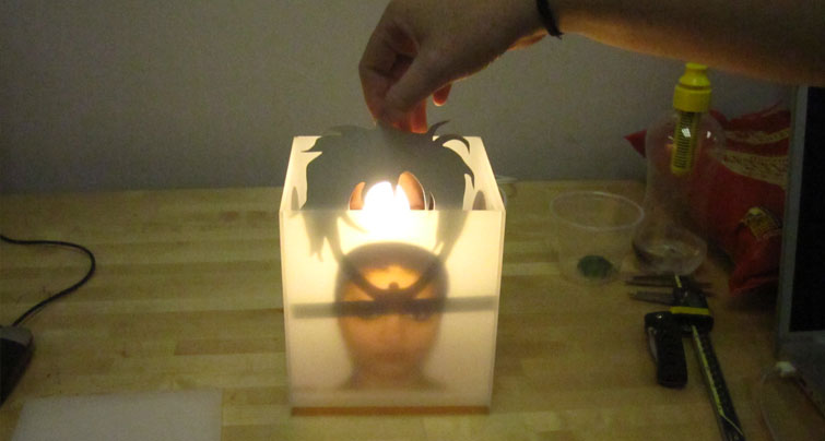 Monday night lamp making!