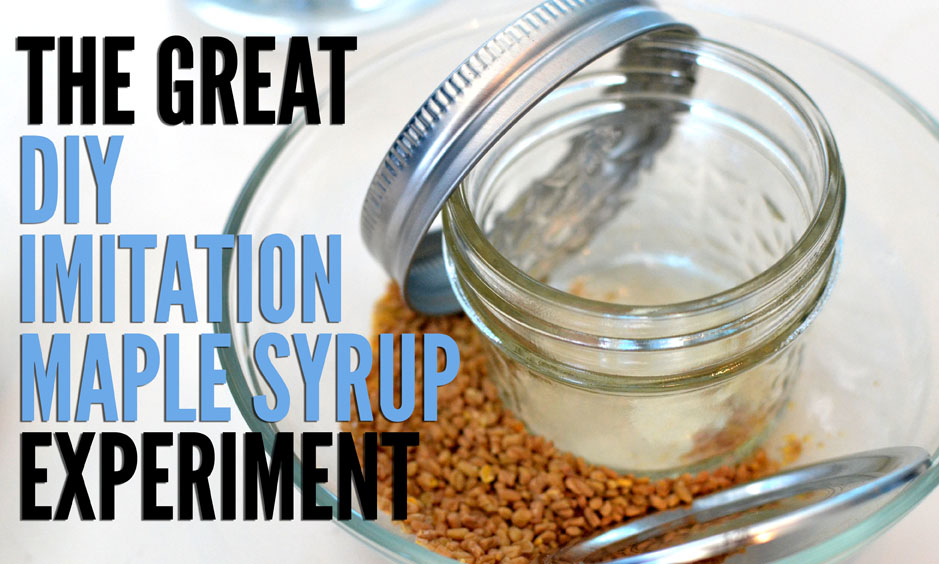 The Great DIY Imitation Maple Syrup Experiment, Part I