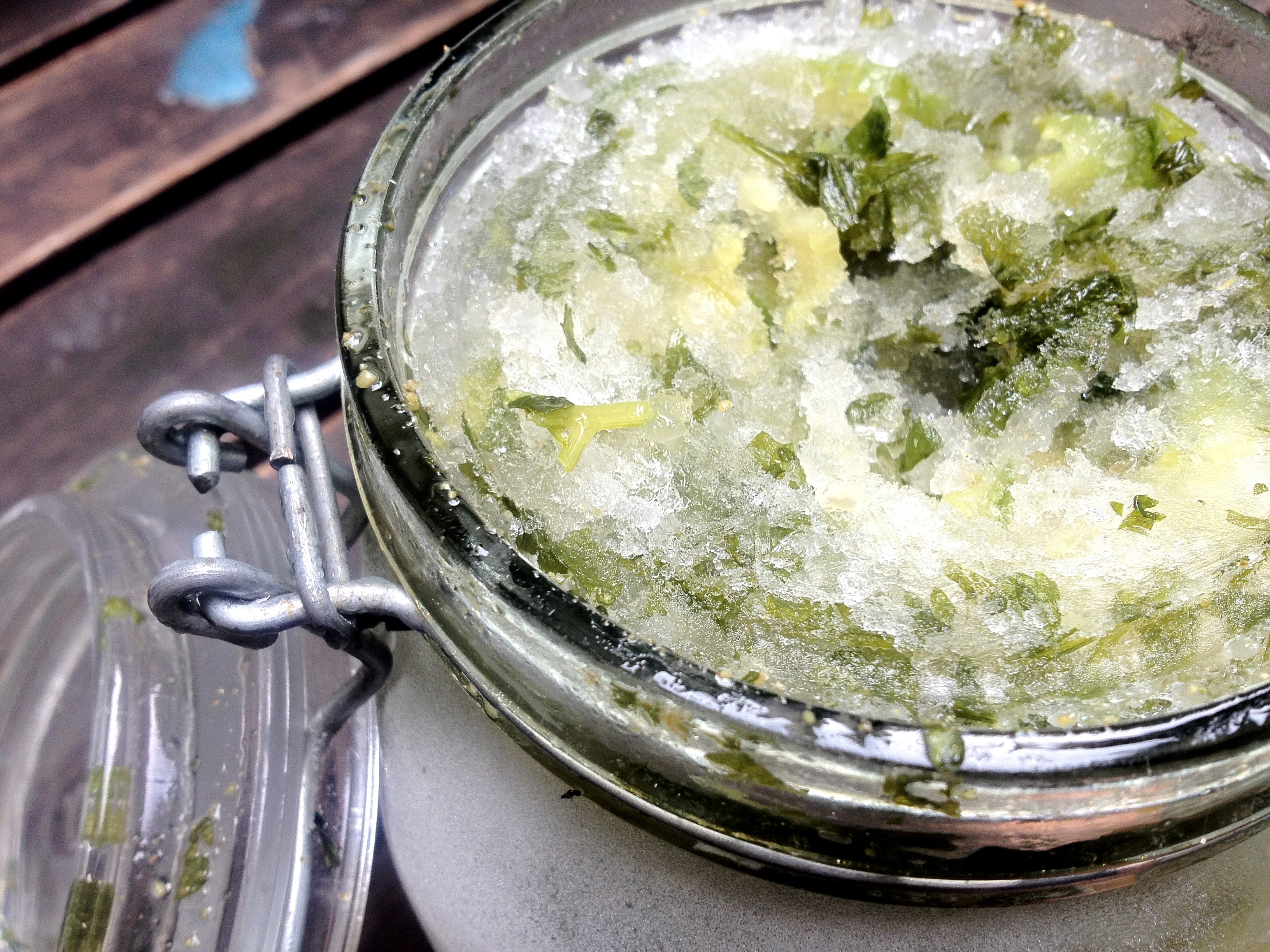 Freezer pickles, after the freezer