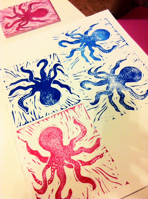 Block Printing Class Photos