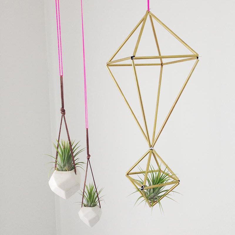 Brass Himmeli Mobiles at the Brooklyn Craft Company 