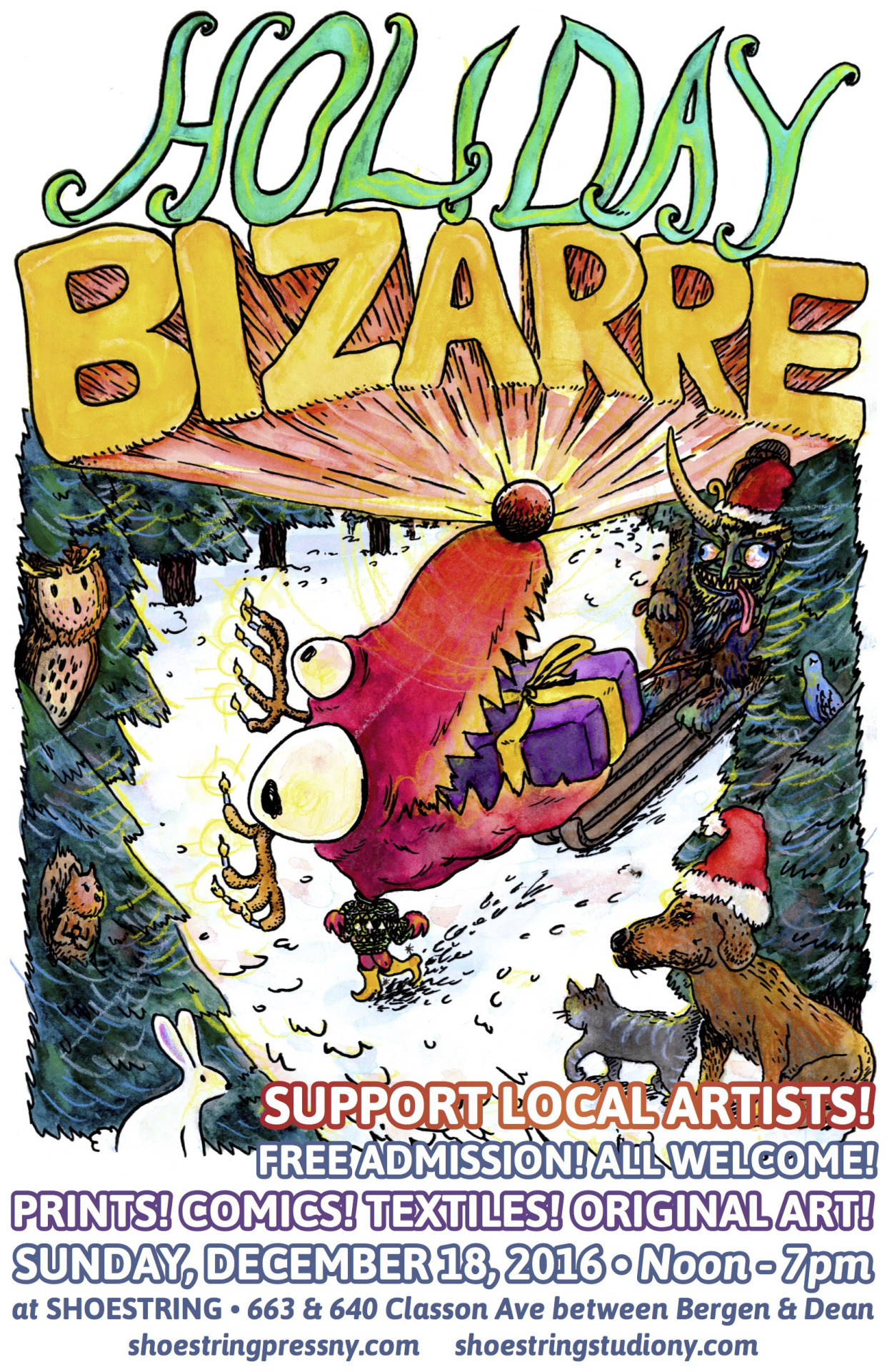 Support Local Artists at the Holiday Bizarre!