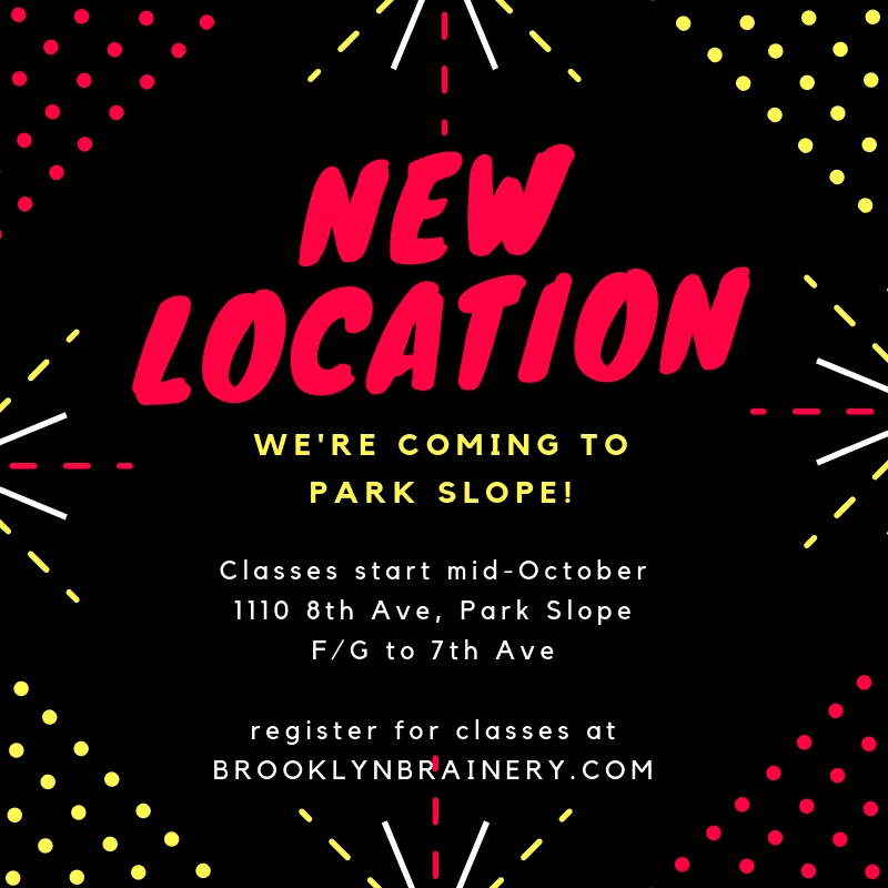 We're Coming to Park Slope in October 2018